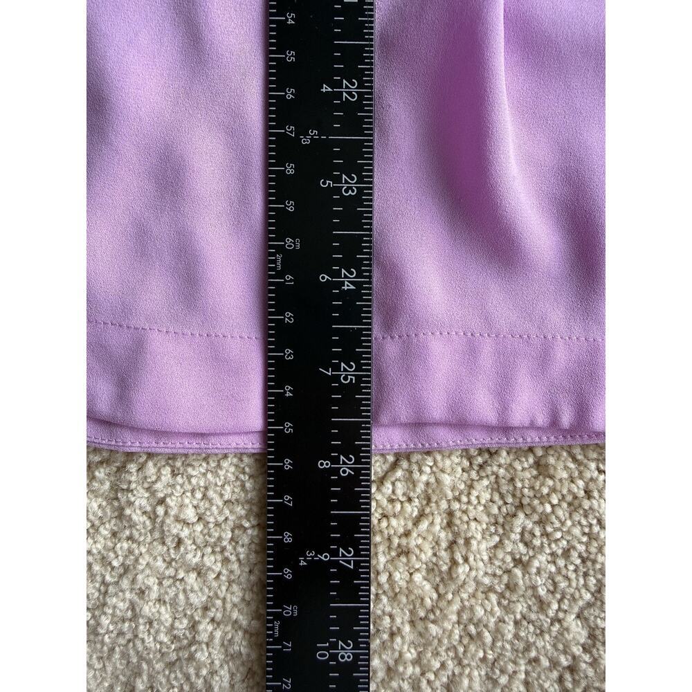 J.Crew Womens 00 Pink Chiffon Blouse Sleeveless Hidden Button Placket Top Office - Picture 9 of 9